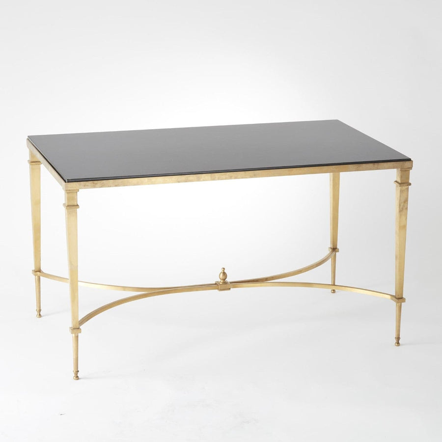 French Square Leg Cocktail Table - Brass-Global Views-GVSA-8.80035-Coffee Tables-1-France and Son
