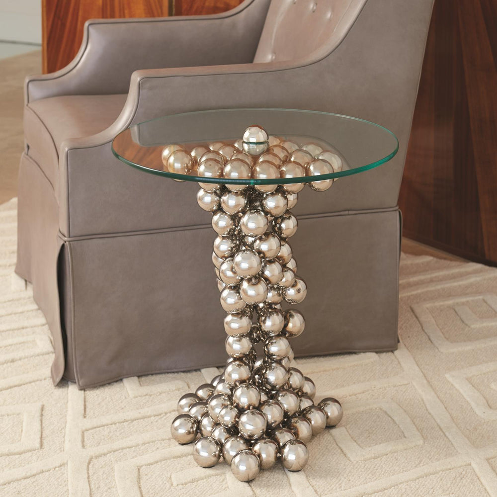Sphere Table - Nickel-Global Views-GVSA-8.82030-Side Tables-2-France and Son