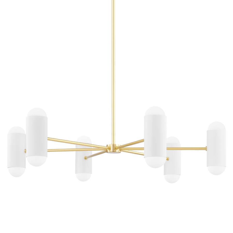 Kira 12 Light Chandelier-Mitzi-HVL-H484812-AGB/SWH-ChandeliersAged Brass/Soft White Combo-1-France and Son