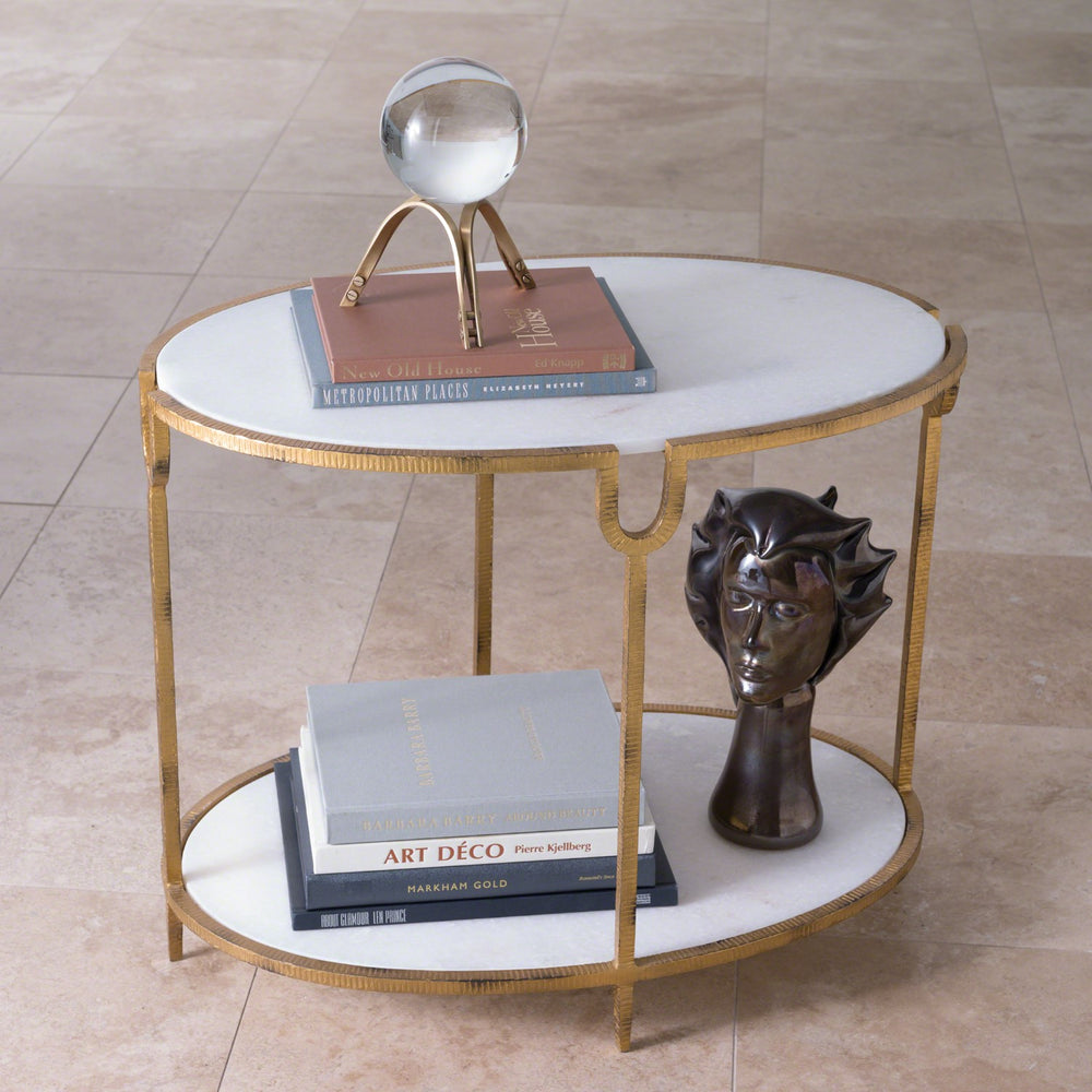 Iron/Stone Side Table-Global Views-GVSA-9.91787-Side Tables-2-France and Son