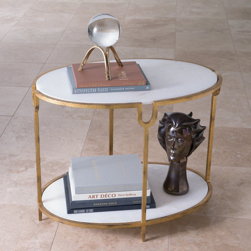 Iron/Stone Side Table-Global Views-GVSA-9.91787-Side Tables-2-France and Son