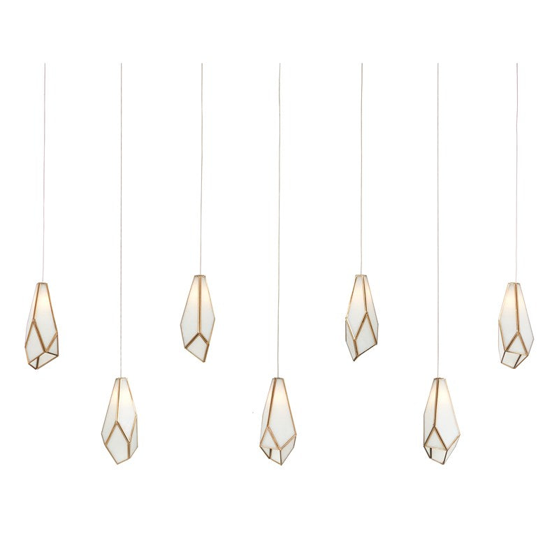 Glace White Rectangular 7-Light Multi-Drop Pendant-Currey-CURY-9000-1072-Pendants-1-France and Son