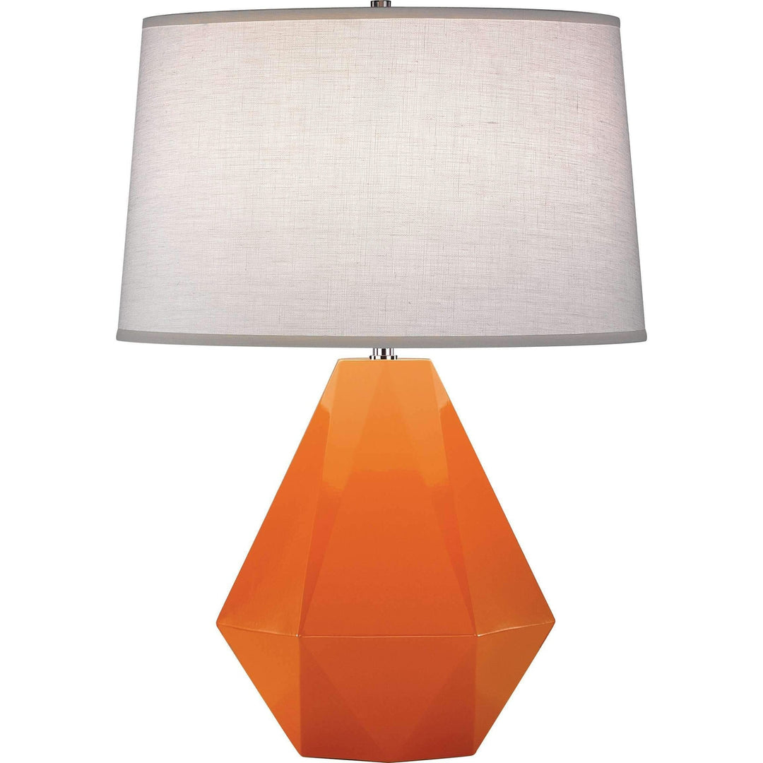 Delta Table Lamp-Robert Abbey Fine Lighting-ABBEY-933-Table LampsPumpkin-23-France and Son
