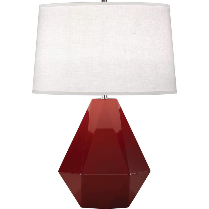 Delta Table Lamp-Robert Abbey Fine Lighting-ABBEY-938-Table LampsOxblood-25-France and Son