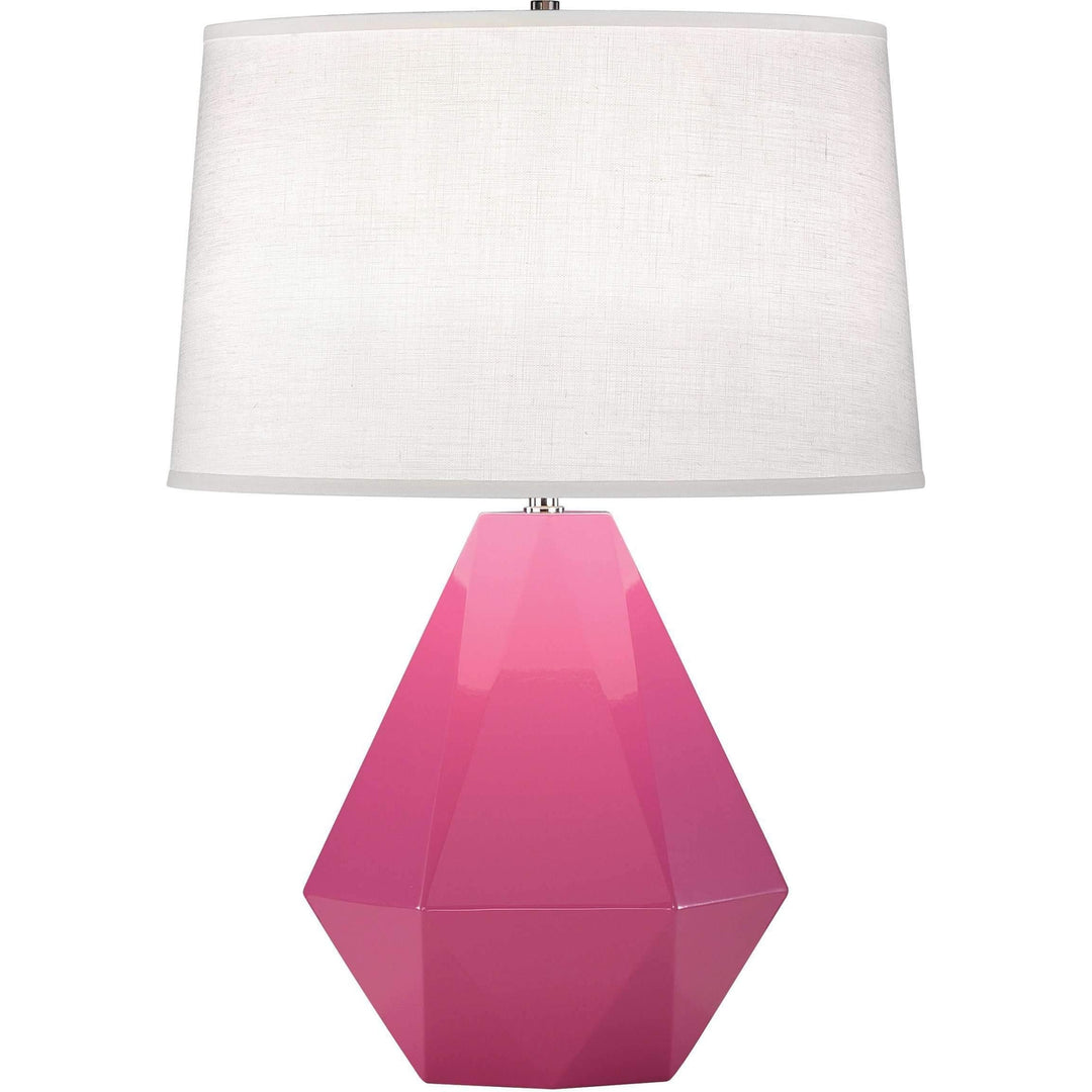 Delta Table Lamp-Robert Abbey Fine Lighting-ABBEY-941-Table LampsSchiaparelli Pink-21-France and Son
