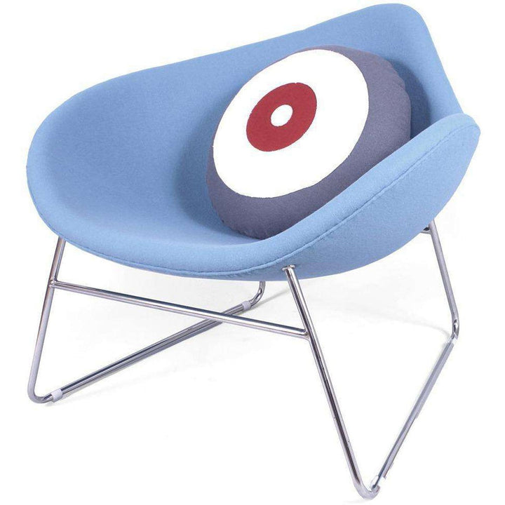 Mid-Century Modern Reproduction K2 Chair - Blue Inspired by Busk and Hertzog