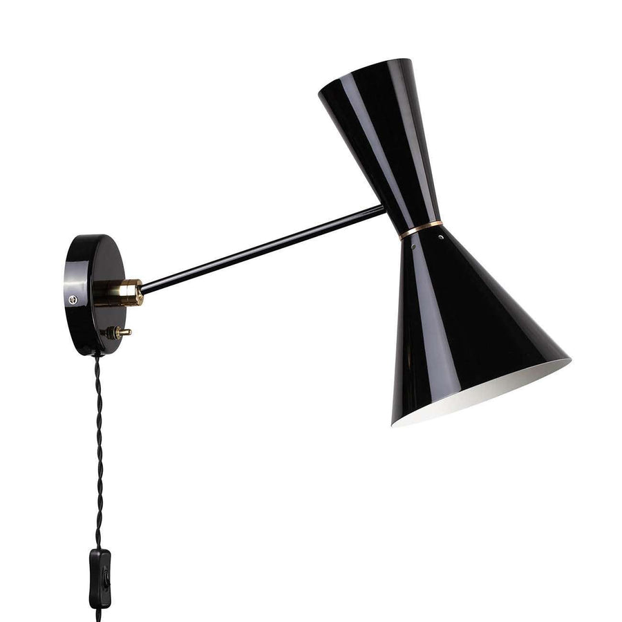 Bowtie Wall Sconce-France & Son-LBW079BLK-Wall Lighting-1-France and Son