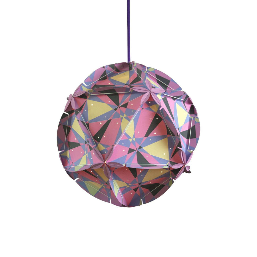 Modern Zahra Cut pink Pendant Lamp