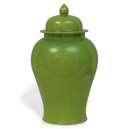 Apple Green Temple Jar-Port 68-PORT-ACAS-109-02-Decorative Objects-1-France and Son