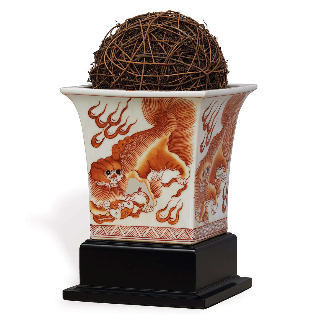 Chow Spice Square Planter with Stand-Port 68-PORT-ACBS-059-06-Decor-1-France and Son