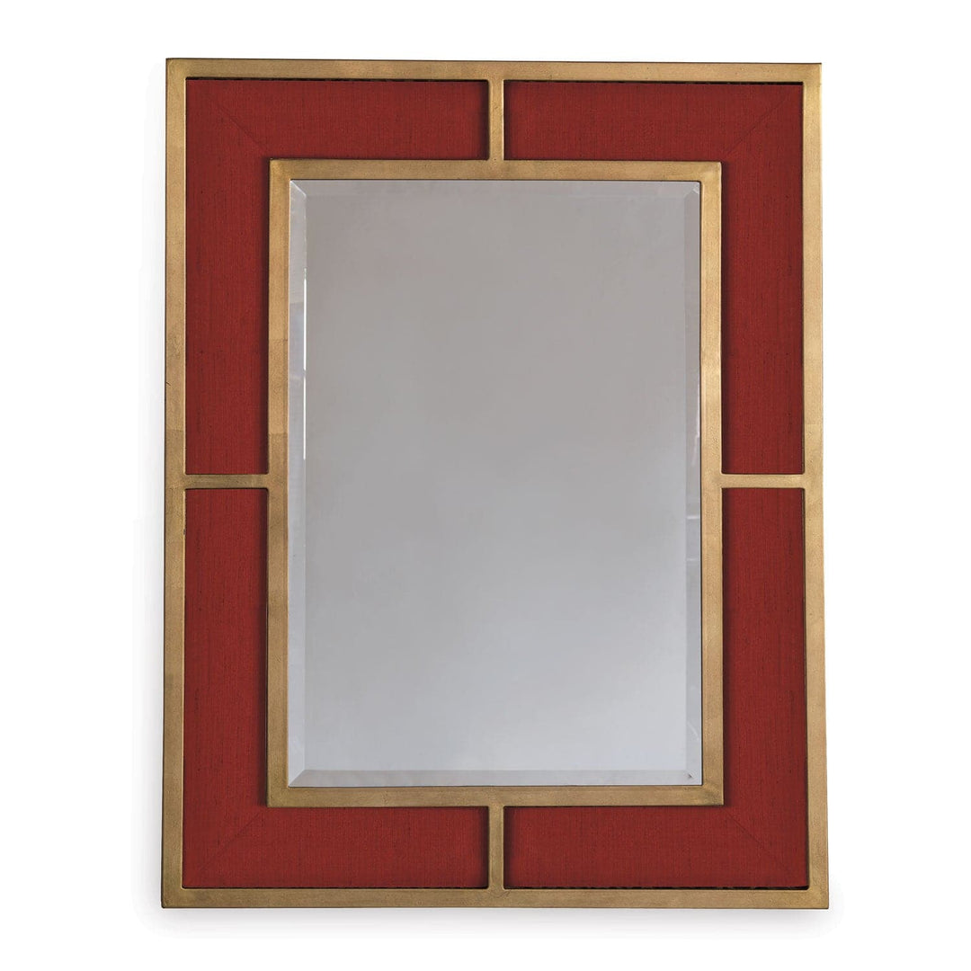 Bedford Mirror-Port 68-PORT-ACFS-272-07-MirrorsGold Mirror/Crimson Weave Fabric-9-France and Son