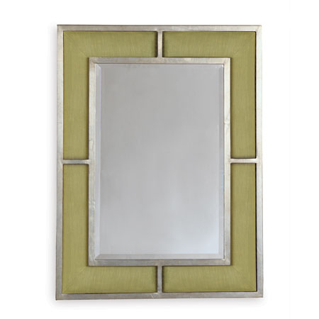 Bedford Mirror-Port 68-PORT-ACFS-272-14-MirrorsSilver Mirror/Granny Smith Fabric-11-France and Son