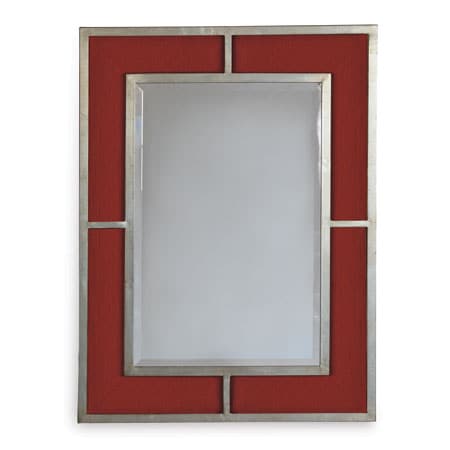Bedford Mirror-Port 68-PORT-ACFS-272-16-MirrorsSilver Mirror/Crimson Weave Fabric-13-France and Son