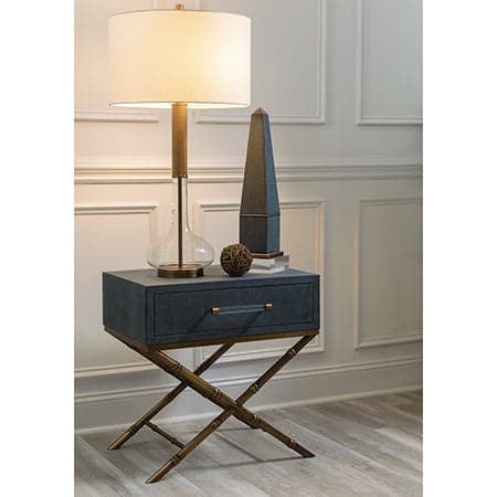 Cairo Gray End Table-Port 68-PORT-AFDS-310-01-Side Tables-2-France and Son