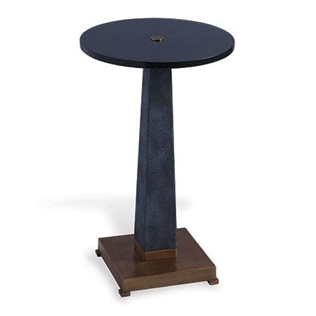 Cairo Accent Table-Port 68-PORT-AFDS-310-12-Side TablesCairo Charcoal / Brass Accent Table-1-France and Son
