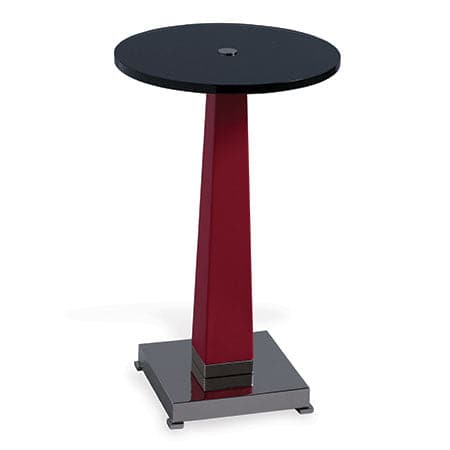 Cairo Accent Table-Port 68-PORT-AFDS-310-13-Side TablesCairo Red / Nickel Accent Table-2-France and Son