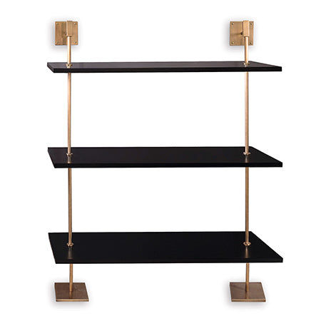 Marais 3-Tier with 48" Shelf-Port 68-PORT-AFGS-313-21-Bookcases & CabinetsBlack-Brass-5-France and Son