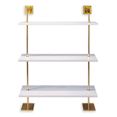 Marais 3-Tier with 48" Shelf-Port 68-PORT-AFGS-313-37-Bookcases & CabinetsWhite-Gold-3-France and Son