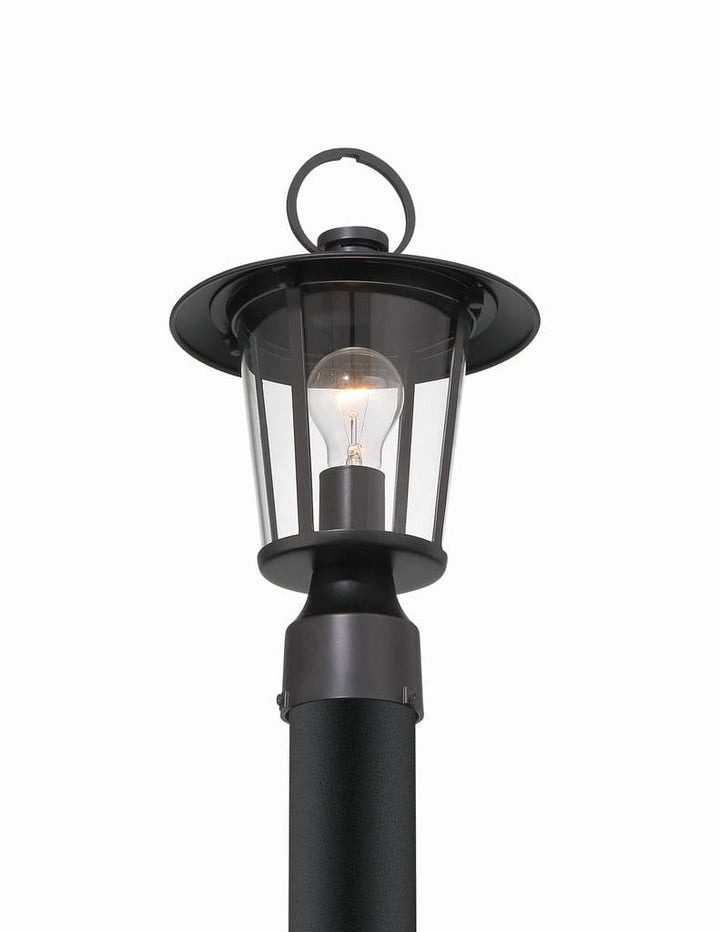 Andover 1 Light Outdoor Lantern Post-Crystorama Lighting Company-CRYSTO-AND-9207-CL-MK-Outdoor Post Lanterns-3-France and Son