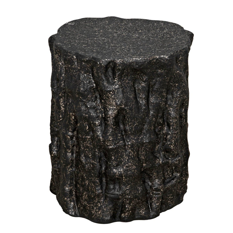 Damono Stool/Side Table - Black Fiber Cement-Noir-NOIR-AR-304BF-1-Side TablesBlack Fiber Cement-1-France and Son