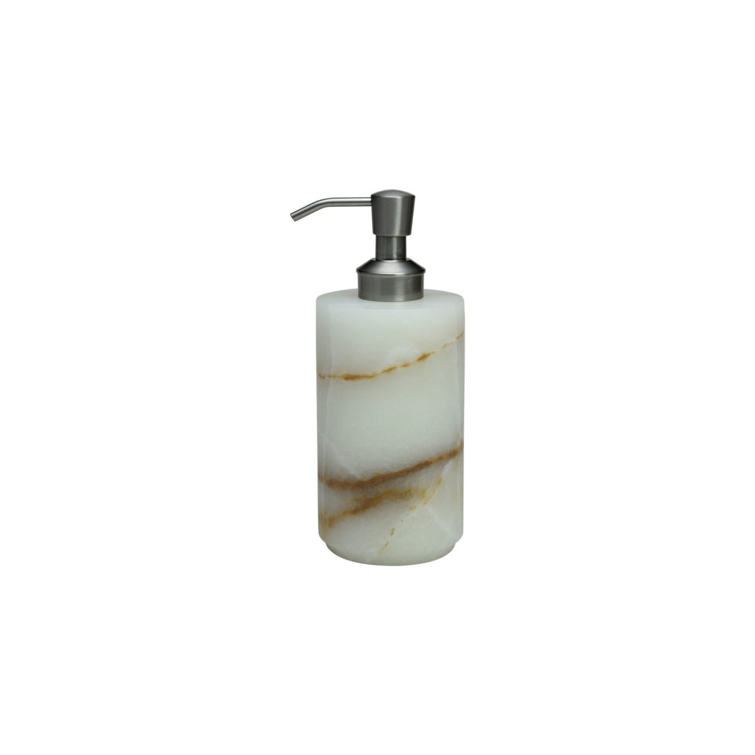 Eris Collection - Soap Dispenser-Marble Crafter-MC-BA03-1LG-Bathroom DecorLight Green-3-France and Son