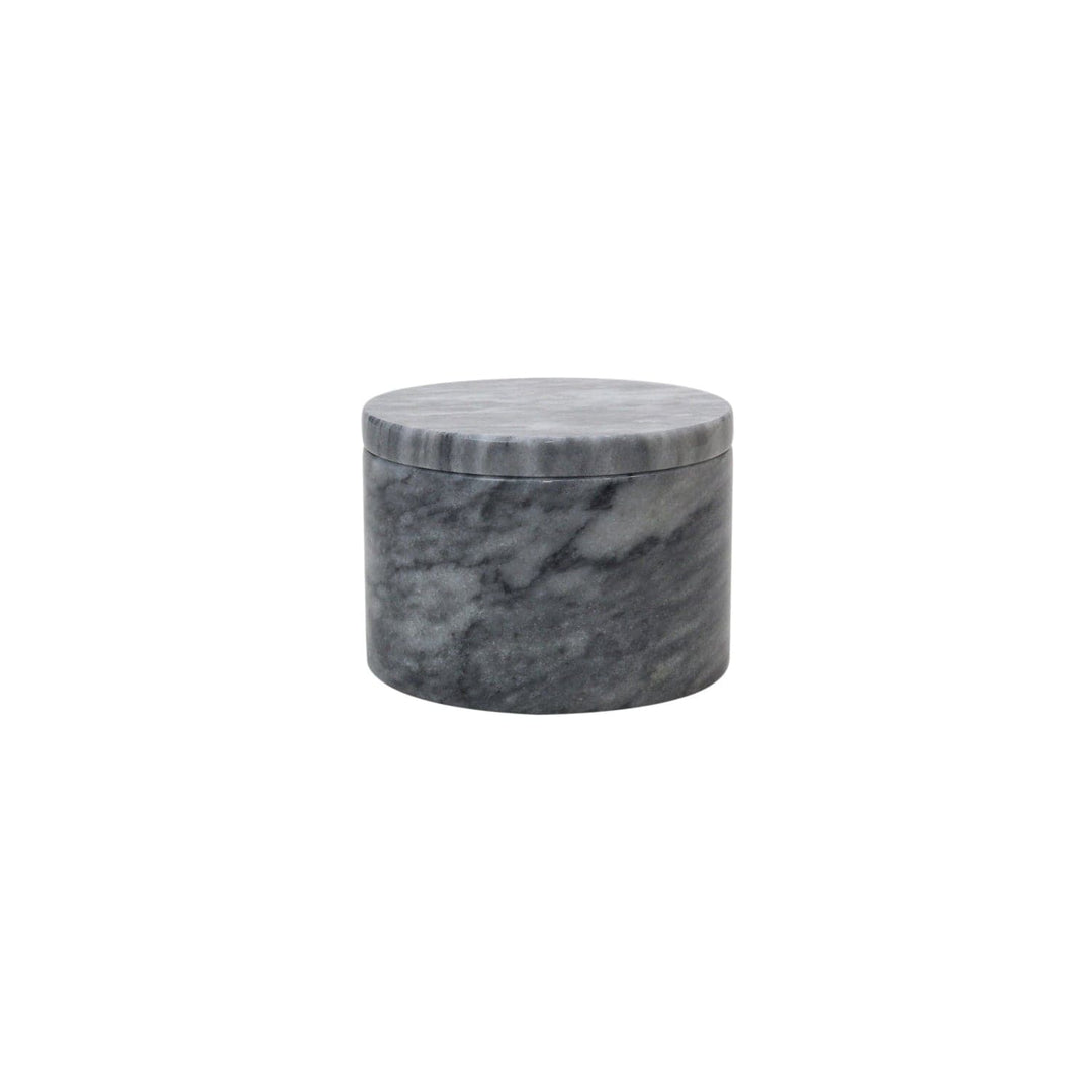 Eirenne Collection Lidded Box 4″-Marble Crafter-MC-BX56-CG-Baskets & BoxesCloud Gray-2-France and Son