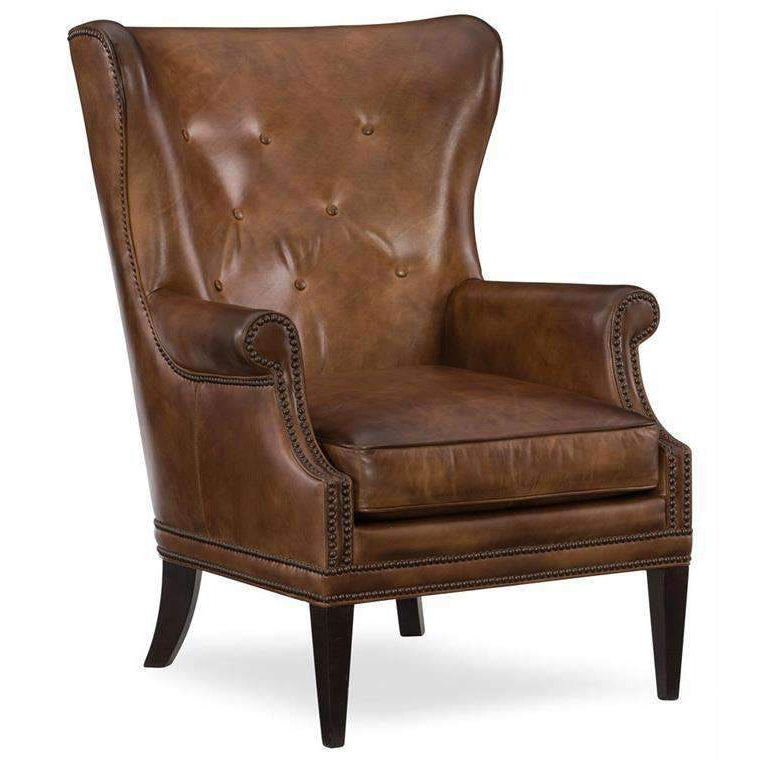 Maya Wing Club Chair-Hooker-HOOKER-CC513-083-Lounge ChairsBrown-1-France and Son