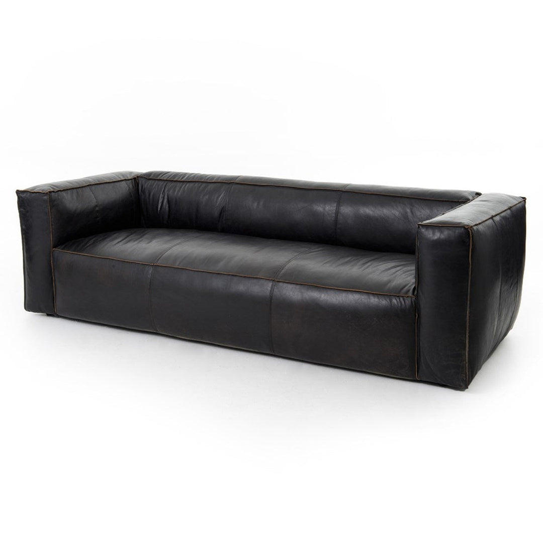Nolita Reverse Stitch Sofa-Four Hands-FH-CCAR-R1-OSB-SofasRider Black (osb)-1-France and Son