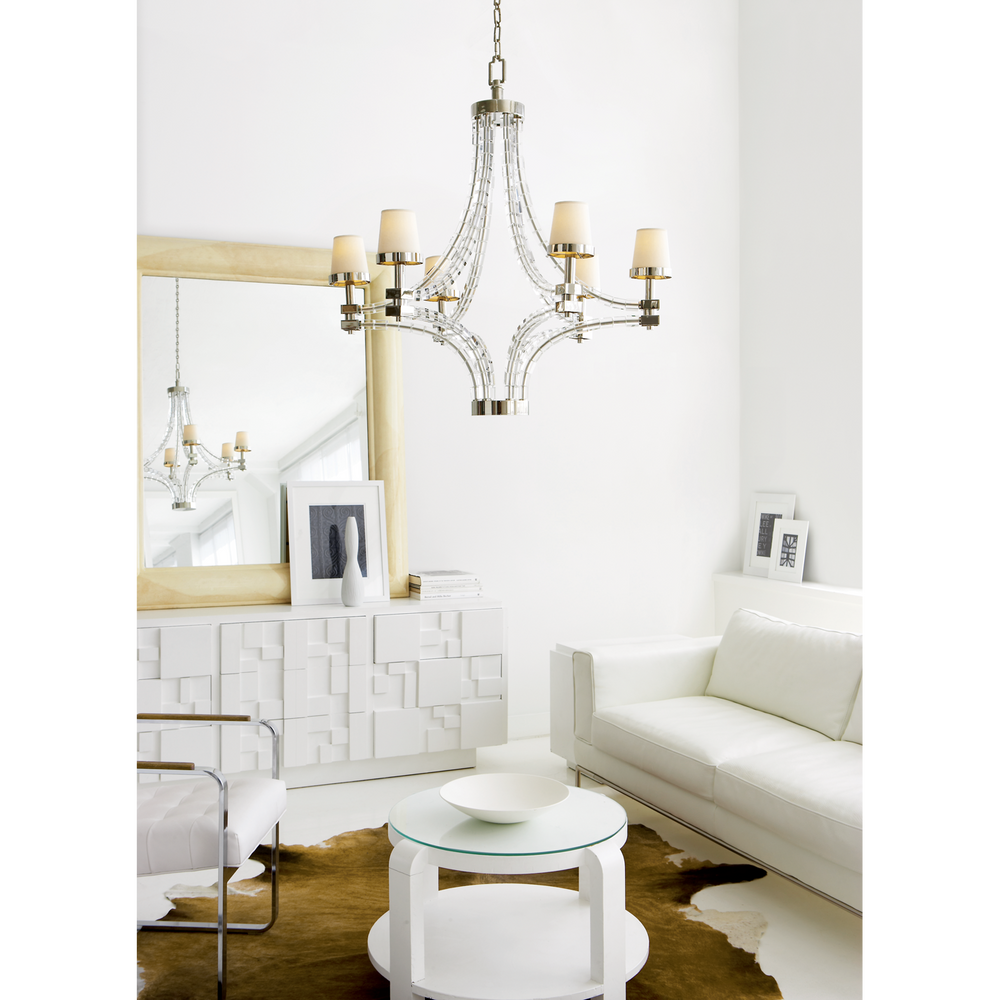 Cruise Cube Large Chandelier-Visual Comfort-VISUAL-CHC 1530AB-NP-ChandeliersAntique-Burnished Brass-2-France and Son