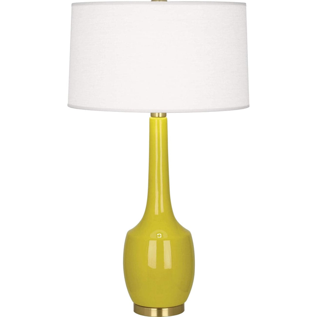 Delilah Table Lamp-Robert Abbey Fine Lighting-ABBEY-CI701-Table LampsCitron-10-France and Son