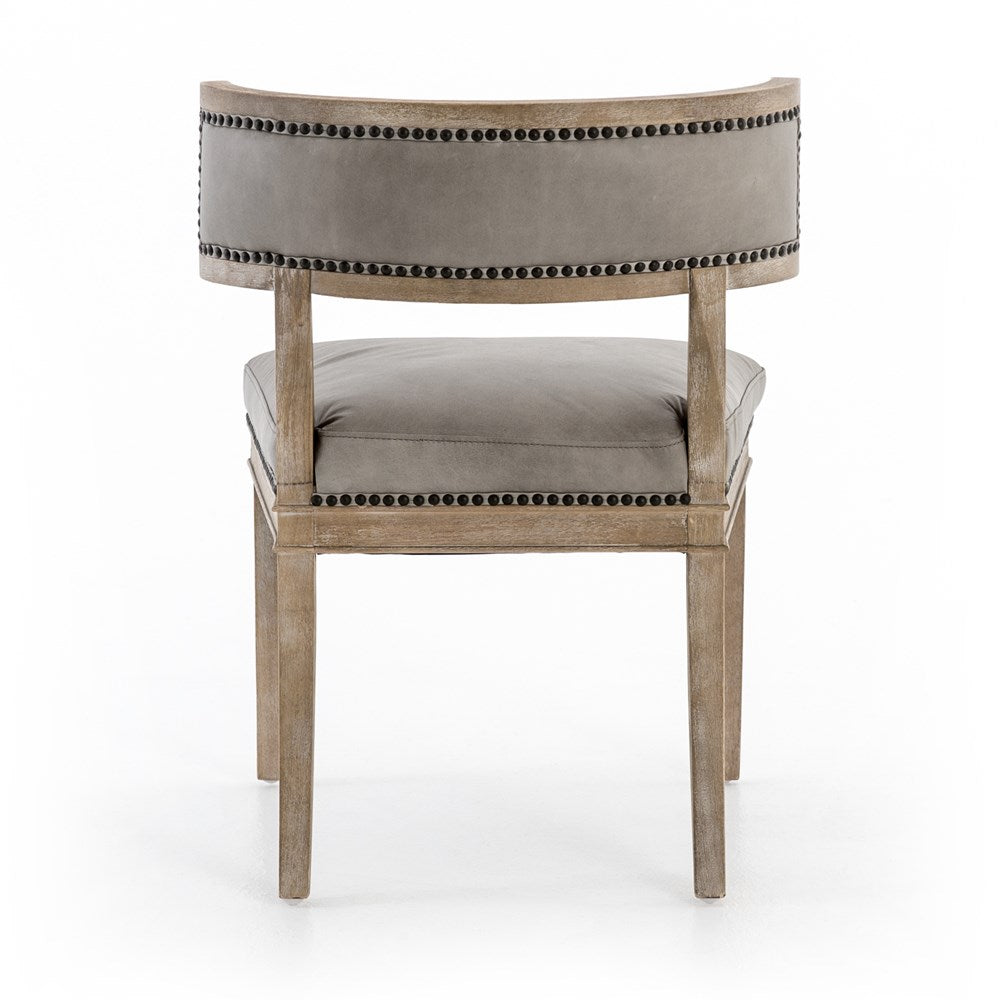 Carter Dining Chair-Four Hands-FH-106136-007-Dining ChairsLight Grey Leather / Whitewash-5-France and Son