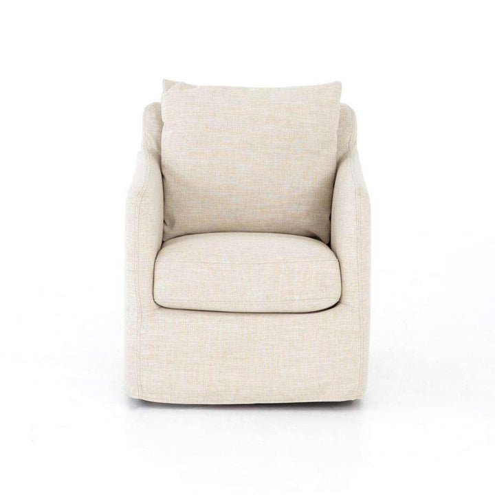 Banks Swivel Chair-Four Hands-FH-106182-087-Lounge ChairsCambric Ivory-4-France and Son