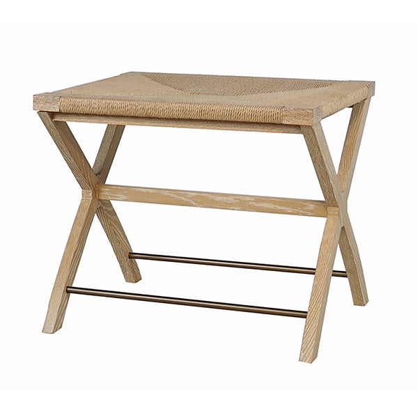 Conan Rush Seat X Side Stool-Worlds Away-WORLD-CONAN CO-1-Stools & OttomansNatural-3-France and Son
