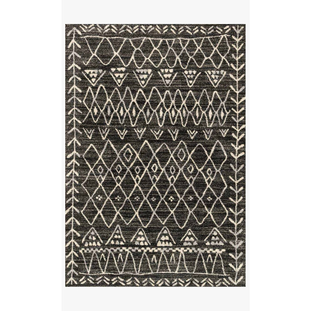 Emory EB-09 Black / Ivory Area Rug-Loloi-LOLOI-EMOREB-09BLIV2577-Rugs2'-5" x 7'-7"-1-France and Son