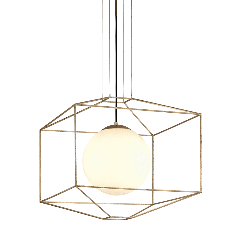 Silhouette 1Lt Pendant Large Gold Leaf-Troy Lighting-TROY-F5215-Pendants-1-France and Son