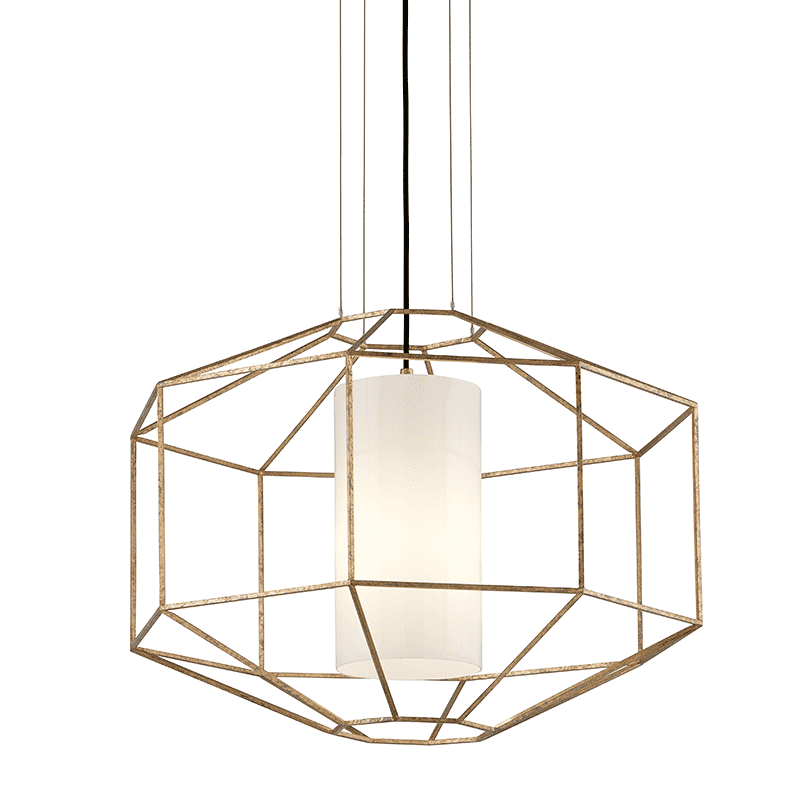 Silhouette 1Lt Pendant Large Gold Leaf-Troy Lighting-TROY-F5216-Pendants-1-France and Son