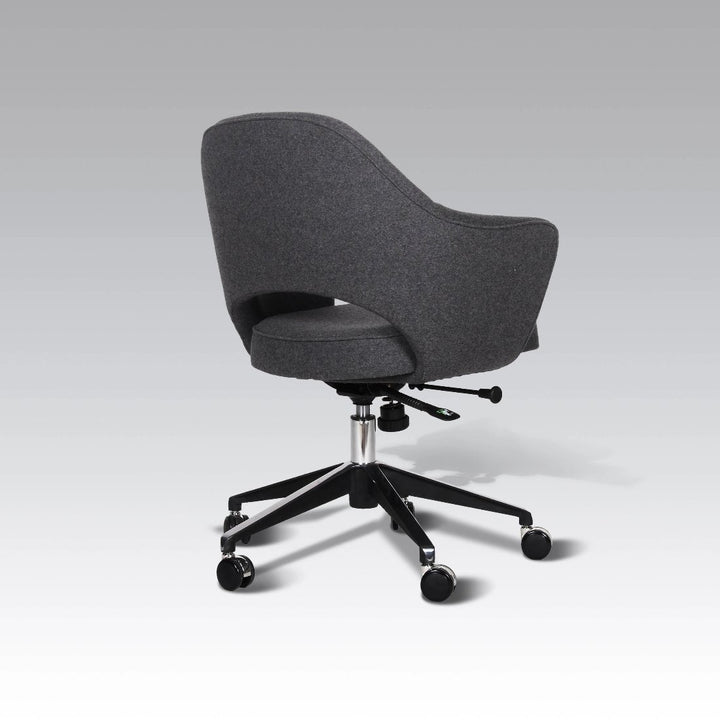 Saarinen Executive Armchair with Casters-France & Son-FB0004GREY-Task Chairs-3-France and Son