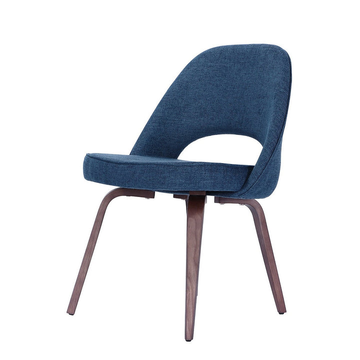 Mid Century Executive Side Chair-France & Son-FB9029BLUE-Dining ChairsBlue-1-France and Son