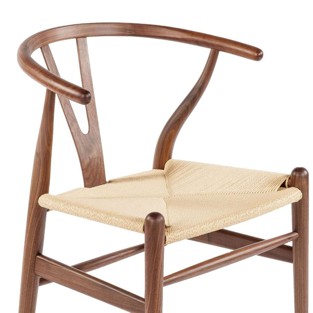 Wegner Wishbone Y Chair - Solid Walnut-France & Son-FEC1527WALNUT-Dining Chairs-3-France and Son