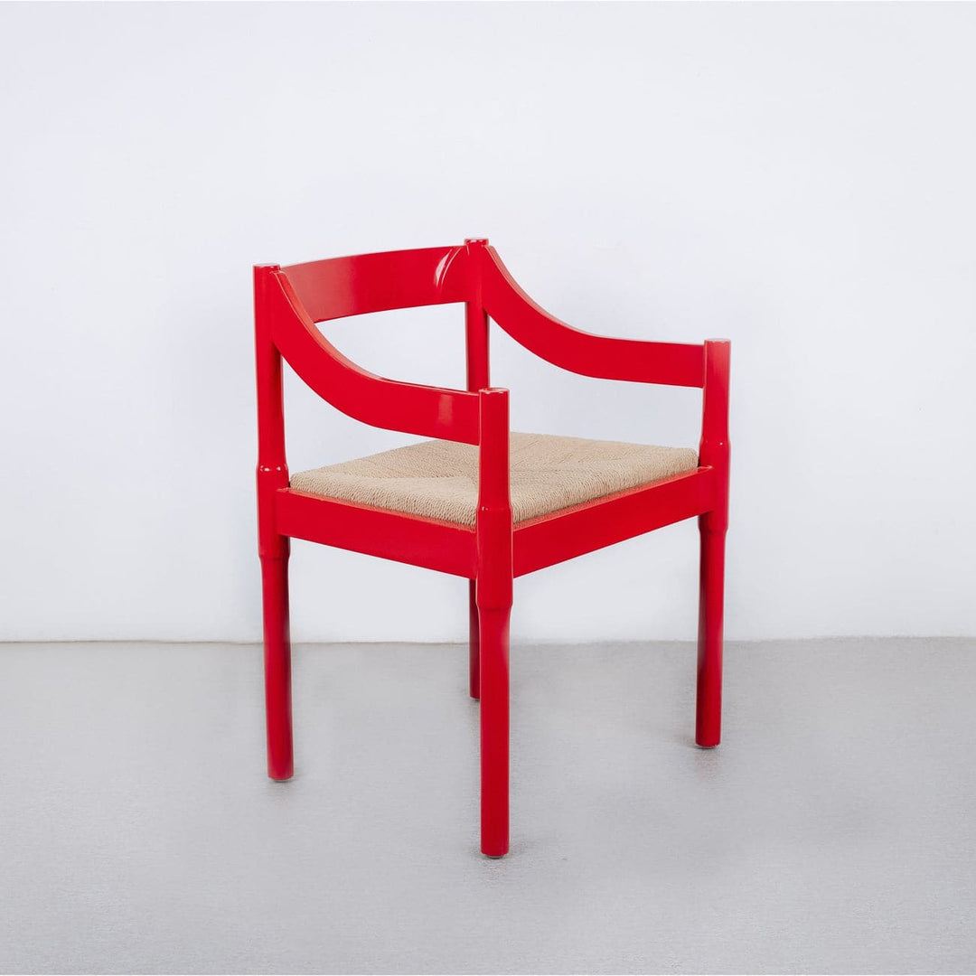 Magistretti Arm Chair-France & Son-FL1029RED-Dining ChairsRed-2-France and Son