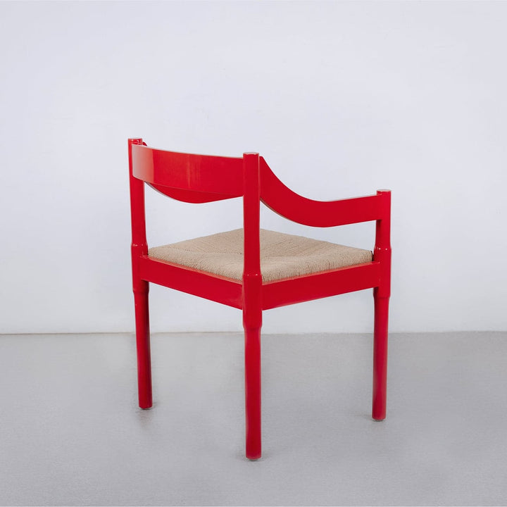 Magistretti Arm Chair-France & Son-FL1029RED-Dining ChairsRed-3-France and Son