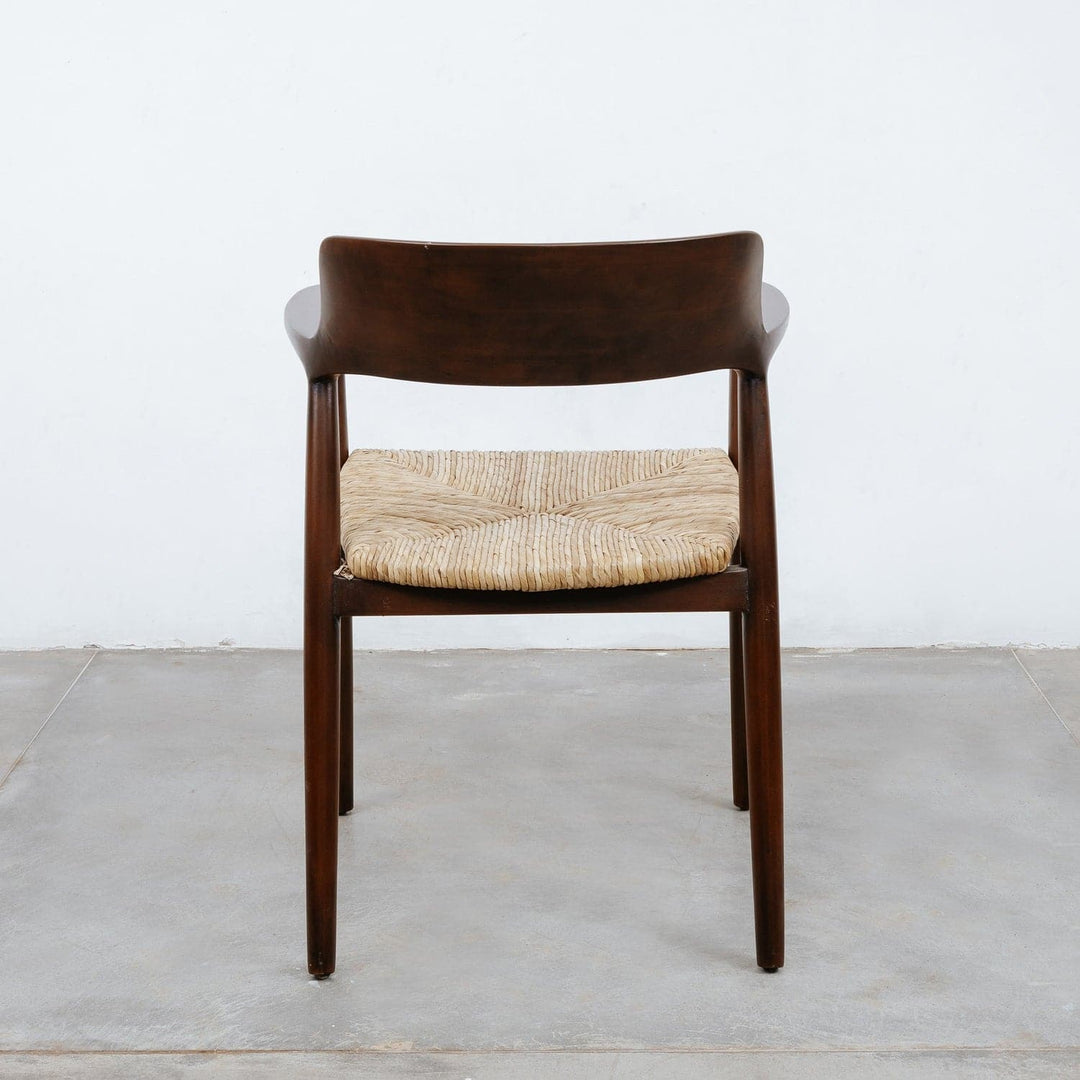 Pavels Woven Seat Dining Chair-France & Son-FL1351NEW-Dining ChairsNatural Teak-10-France and Son