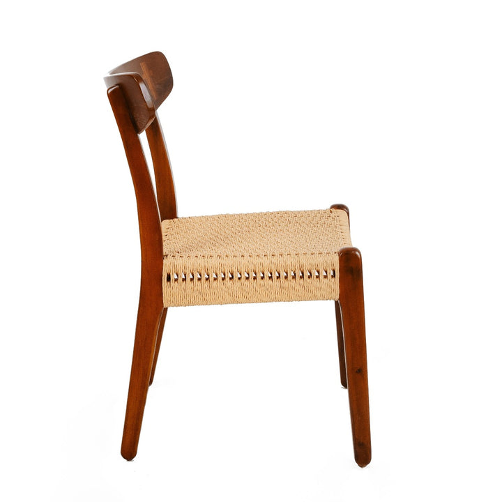 Wegner Model 23 Dining Chair-France & Son-FL1073WALNUT-Dining Chairs-7-France and Son