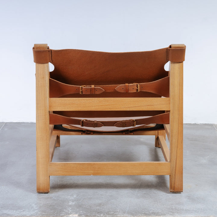 Mid Century Armless Spanish Chair-France & Son-FL1309TEAK-Lounge Chairs-7-France and Son
