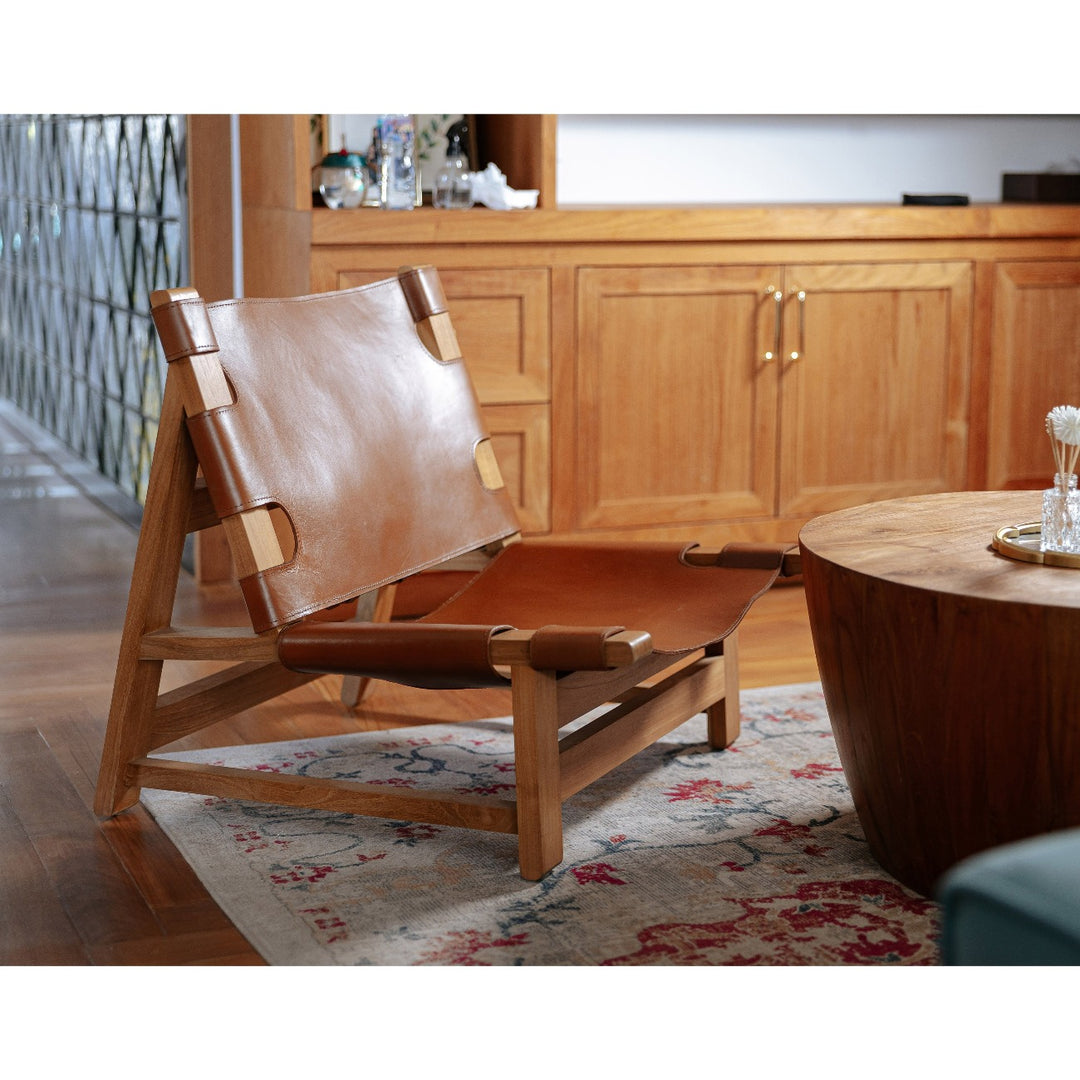 Mid Century Armless Spanish Chair-France & Son-FL1309TEAK-Lounge Chairs-2-France and Son