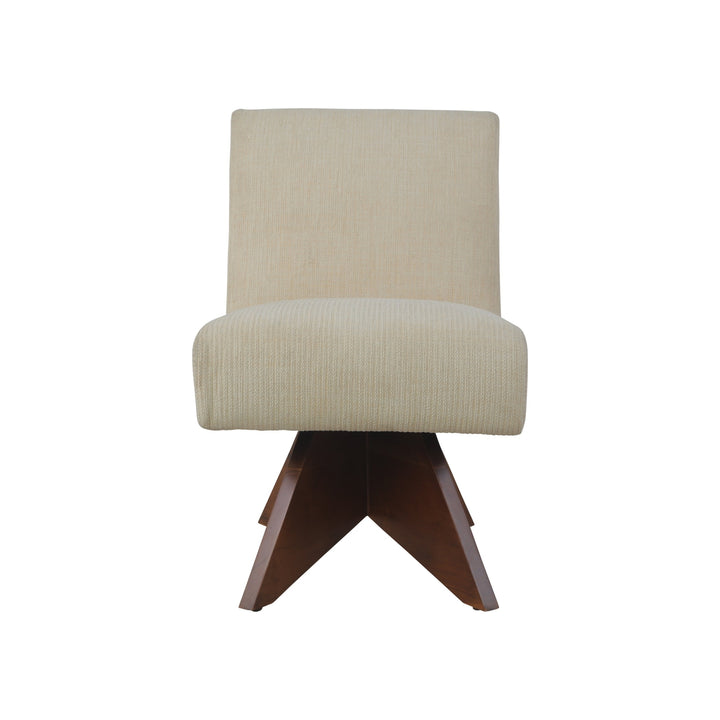 Pierre Jeanneret Armless Slipper Chair w/ X base-France & Son-FL1329BEIGE-Lounge Chairs-4-France and Son