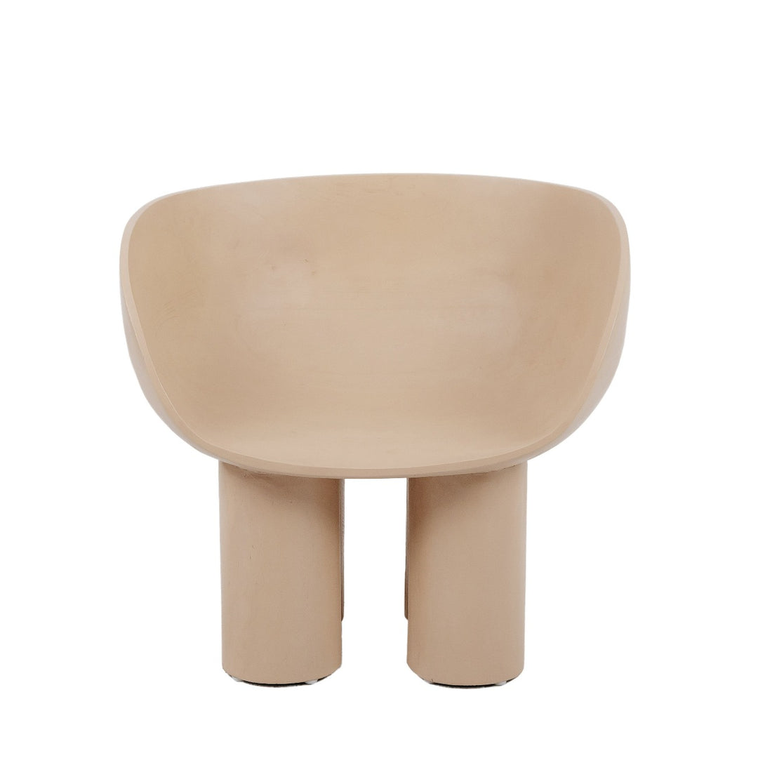 Chunk Teak Chair-France & Son-FL1334IVORY-Lounge ChairsIvory-5-France and Son