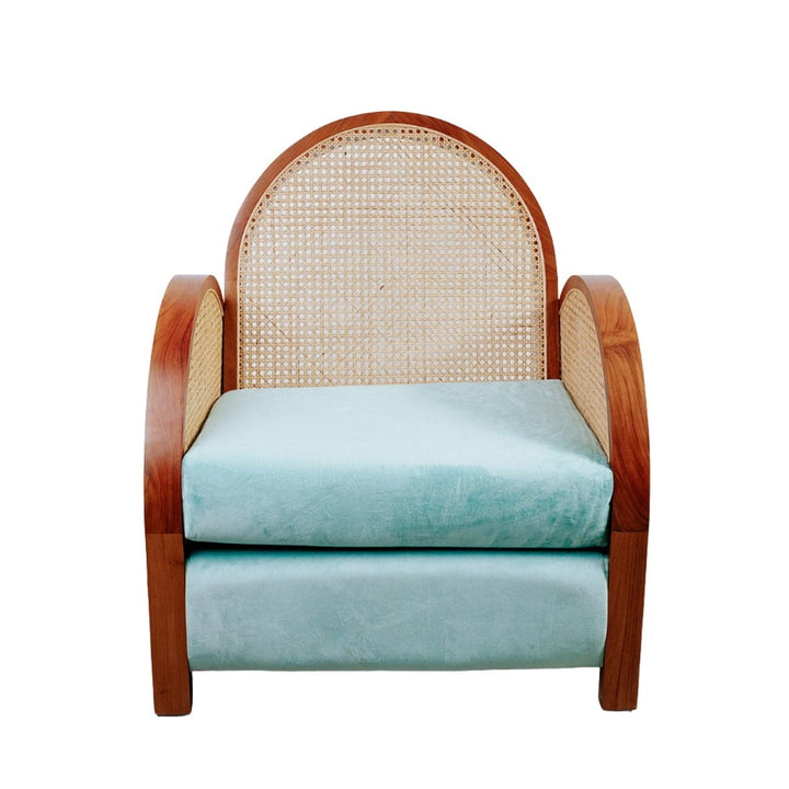 Arc Cane Lounge Chair-France & Son-FL1342-Lounge Chairs-4-France and Son