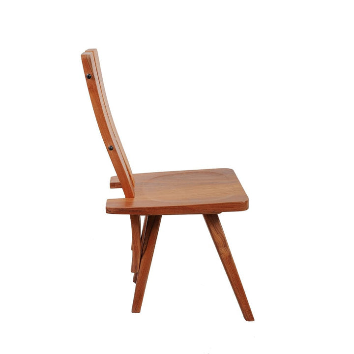 Ayhan Teak Side Chair-France & Son-FL1382NTRL-Dining Chairs-5-France and Son