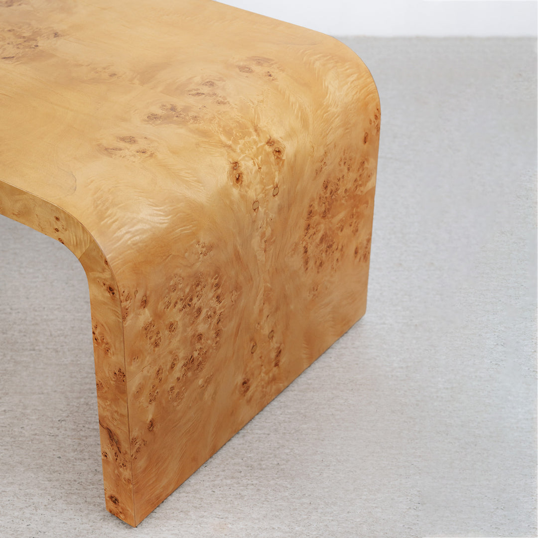 Nerthus Burl Waterfall Coffee Table-France & Son-FL1479-Coffee Tables-3-France and Son